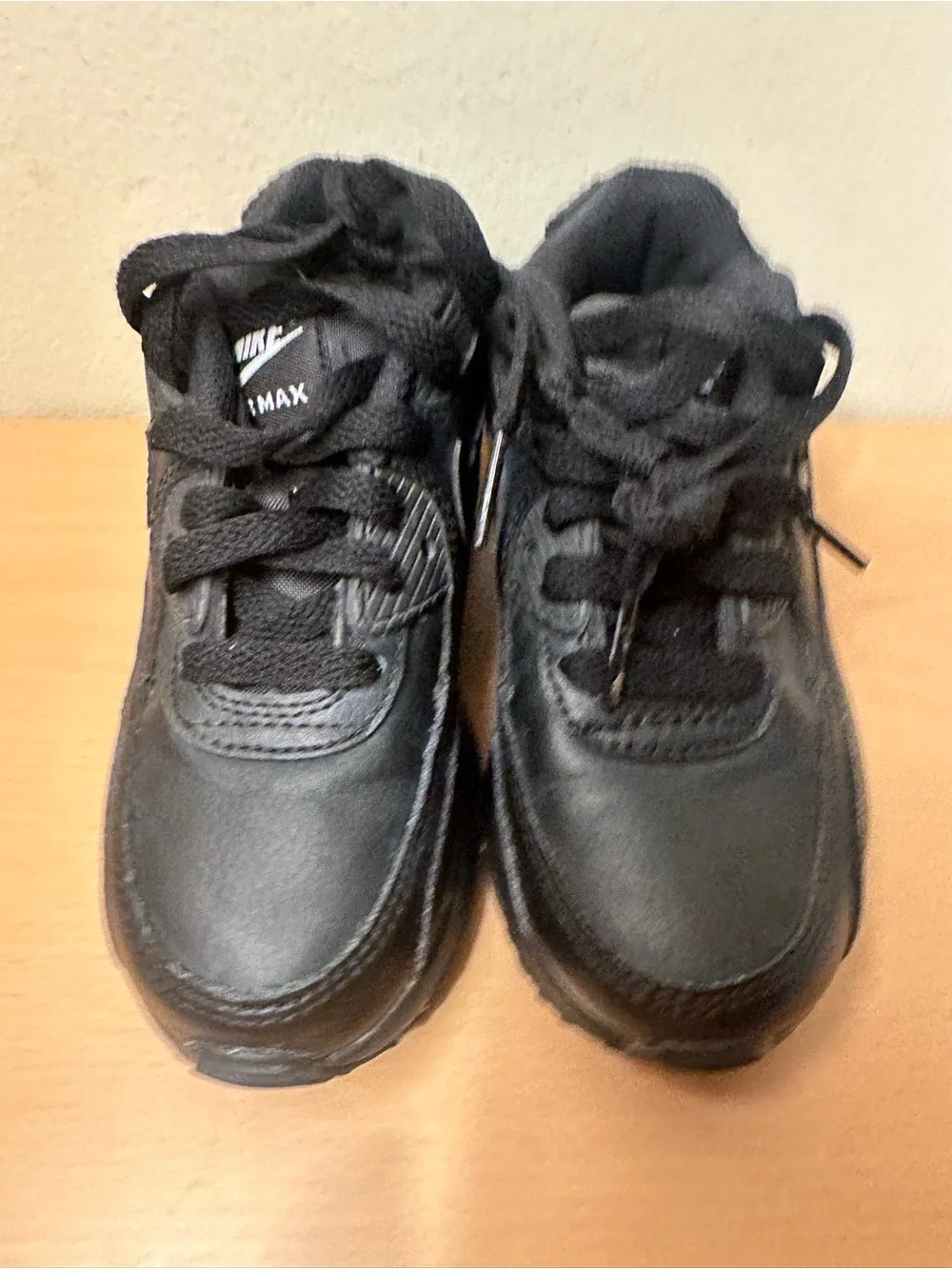 Nike Air Max 90 Low Triple Black Unisex Shoes Size 12C